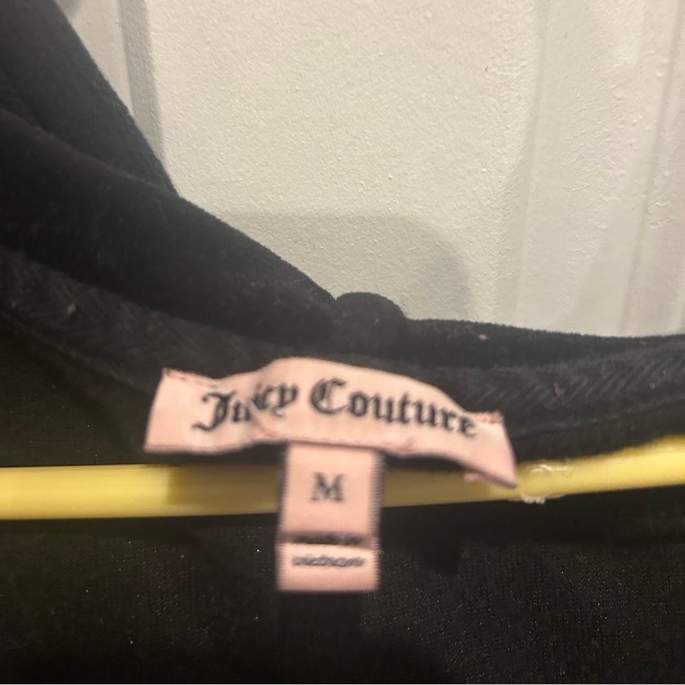 black velour juicy couture jacket